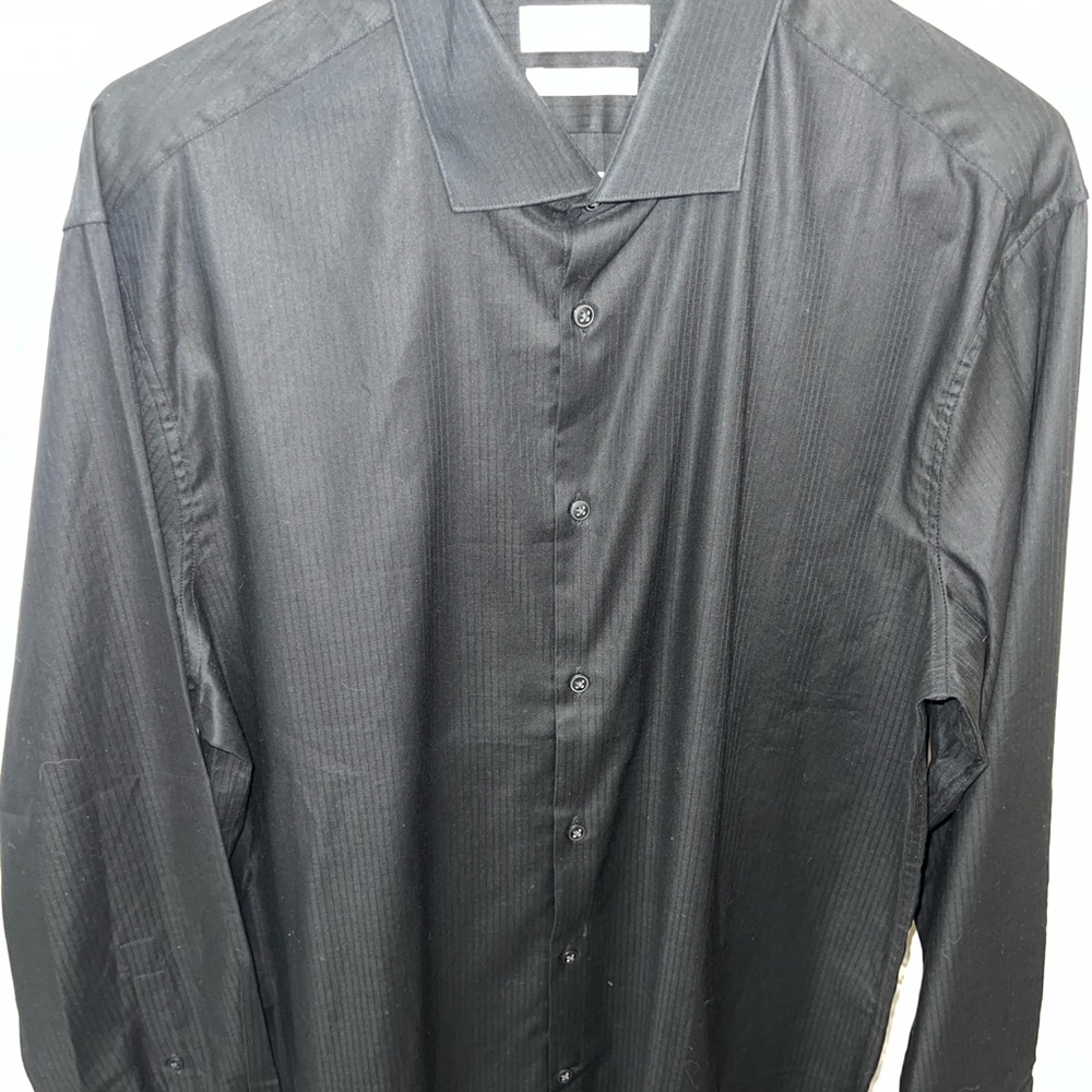 Calvin Klein Men’s Dress Shirt Bundle 3 Pack 16.5 34/35 L Stretch White Black - Picture 5 of 15